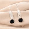 Драгоценный камень Черный Оникс 925 Стерлинговое Серебро Ювелирные изделия Модные Серьги ручной работы 1,9" EE-168-21