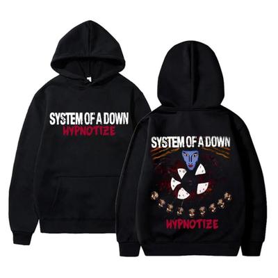 Винтажная рок-группа System of A Down Худи с принтом Hypnotize Мужская Женская Метал-музыка Зимняя Толстовка Новая Готическая Осенняя