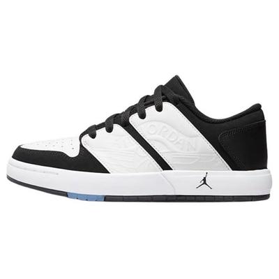 Air NU Retro 1 Low GS Белые Черные Детские Кроссовки FB4412-100