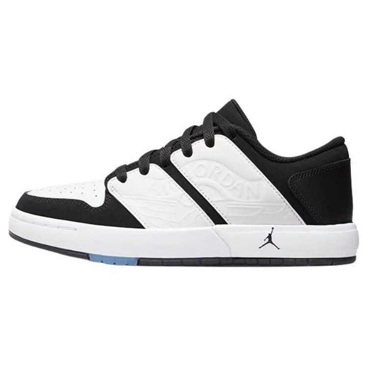 Air Jordan NU Retro 1 Low GS White Black Kids Sneakers FB4412-100