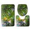Kingfisher Floor Mat Bathroom Mat Toilet Three-Piece Set