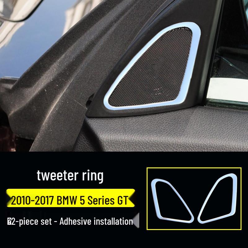 Модификация интерьера BMW 5 серии GT: Яркие полоски-наклейки для вентиляционного отверстия центральной консоли и ручки стеклоподъемника для 528 535i.