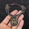 Chiastolite Necklace Copper Wire Wrapped Necklace Chiastolite Gemstone Jewelry Handmade Necklace Brand New Necklace Copper Jewelry For Gifts