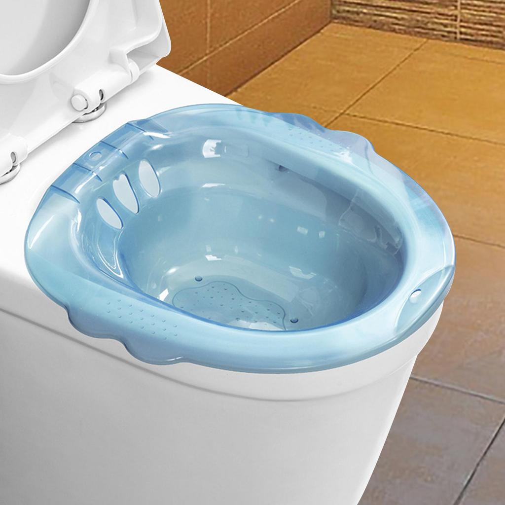 Сидячая ванна для сиденья унитаза, биде успокаивает и очищает широкую глубокую чашу с защитой от перелива бедра