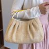 2025 Summer New Exquisite Straw Bag Summer Seaside Travel Vacation Style Shoulder Bag Fashion Messenger Bag