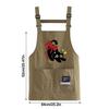 Adjustable Kitchen Apron Cartoon Cooking Smock Cute Catering Work Clothes  for Home Kitchen