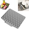 Dish Drying Mat Silicone Heat Resistant Kitchen Countertop Mat Non-Slip Kitchen Drying