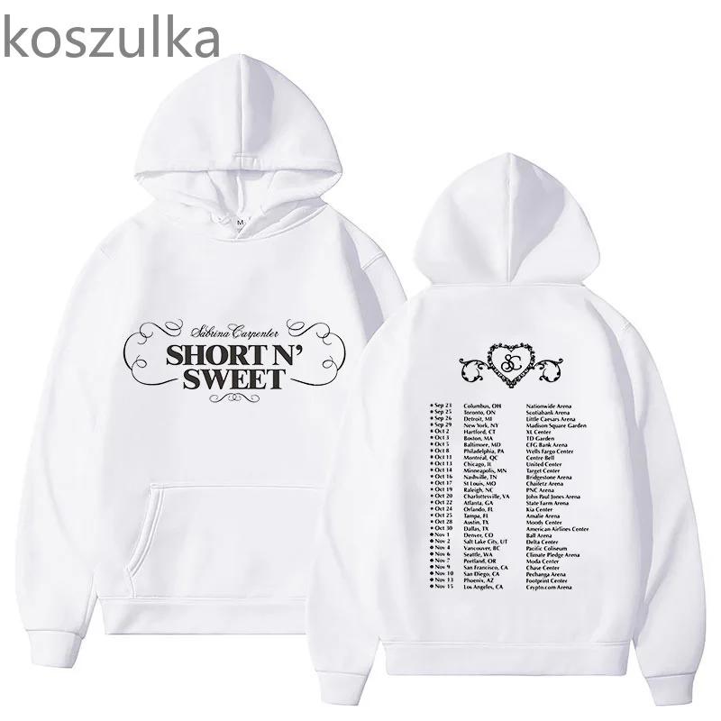 Sabrina Carpenter Print Hoodies Graphic Clothes Women/men Casual Long Sleeve Short N' Sweet Sweatshirts