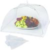 Foldable Food Cover - Fly Proof - Universal - White - Round - Practical for Travel