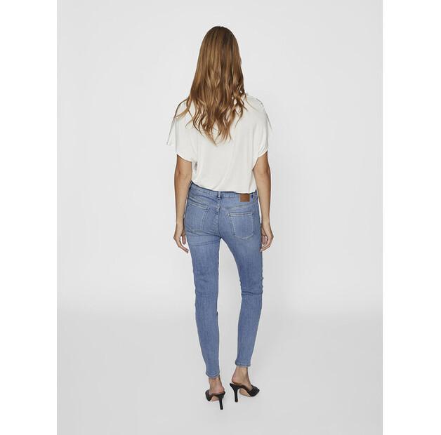 Джинсы Vila Sarah 14094341 синий Skinny Fit