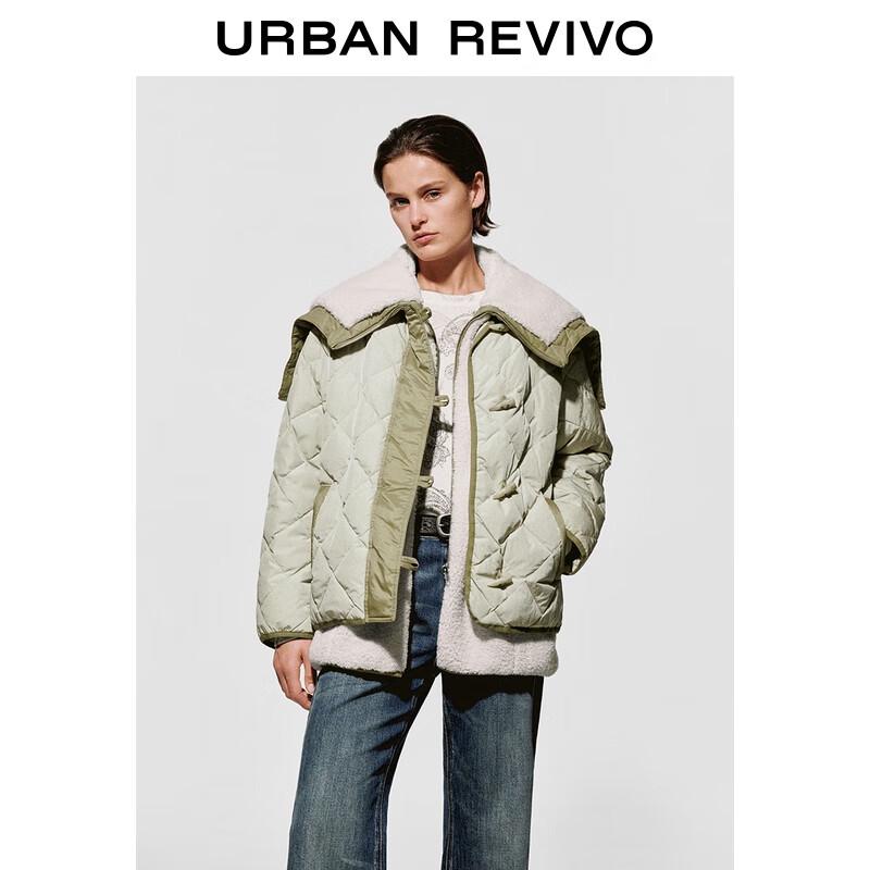 UR Women's Color-blocked Quilted Toggle Down Jacket