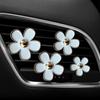 4 шт./компл., пятилепестковый цветок, автомобильный парфюм, декоративный зажим, ромашка, автомобильный кондиционер, ароматические благовония, автомобильные аксессуары для ароматерапии