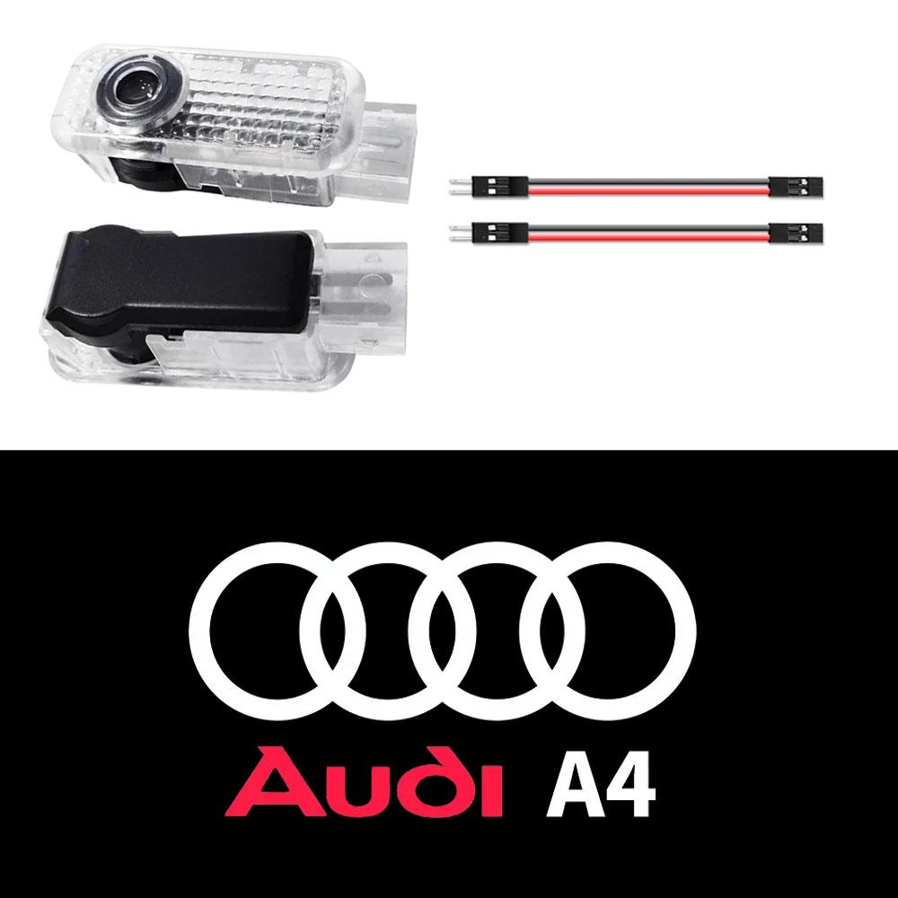 2Pcs Audi Car Door Welcome Light Laser Projector For Audi Sport Quattro RS SLine A3 RS3 Q3 A4 A5 Q5 Q7 A6 A7 A8 S3 S4 S5 S6