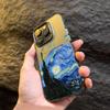Ван Гог Масляная живопись Гальваническое серебро IMD Чехол для телефона для iPhone 11 12 13 14 15 16 Pro Max 7 Plus X XR Ударопрочная задняя крышка
