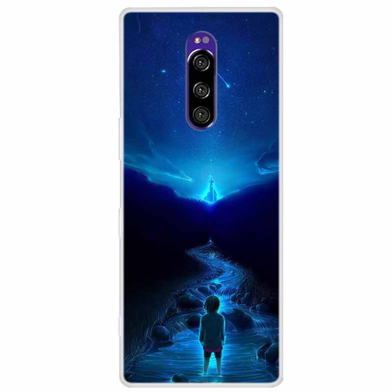 Чехол для Sony Xperia 1 Роскошные Животные Прозрачная Крышка для Sony Xperia1 XZ4 SO-03L SOV40 J8110 J9150 J8170 Корпуса Чехлы для Телефона