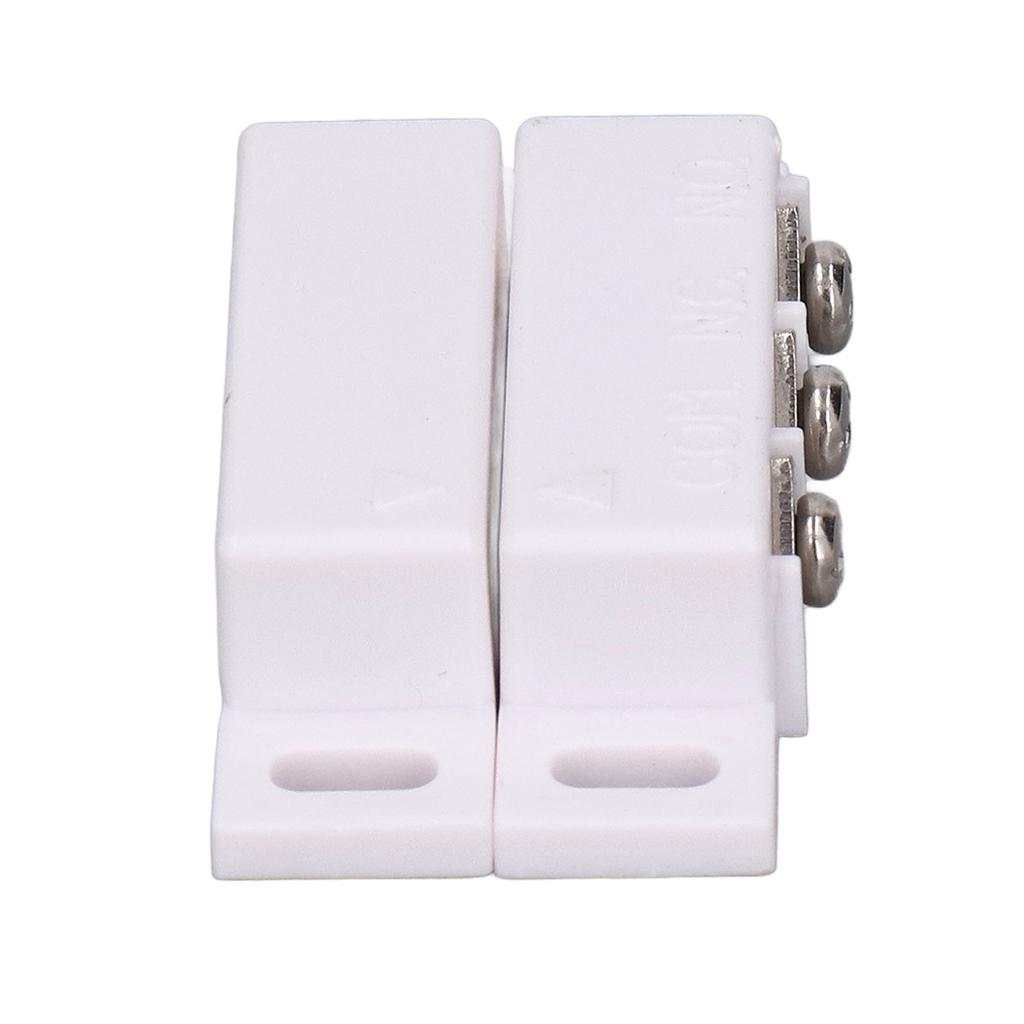 2 Sets Magnetic Reed Switch NO NC Wired Surface Mounted Magnetic Contact Switch for Door Window
