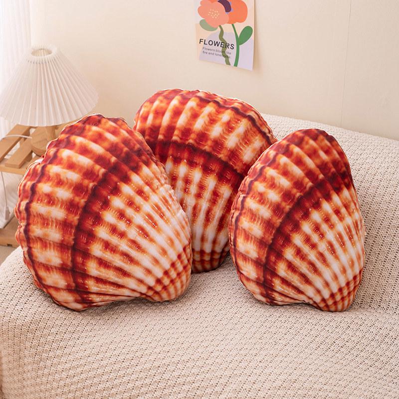 Simulated Marine Life Throw Pillow Printing Special-Shaped Starfish Shell Conch Soft Sofa Home Decoration Throw Pillow Cushion