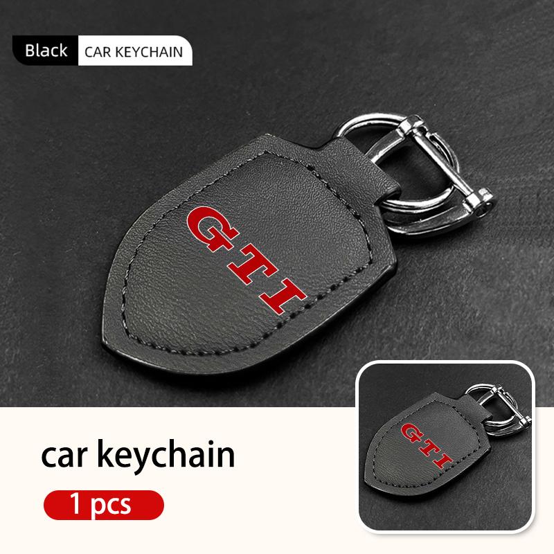 For Volkswagen VW Car Styling Keychain Leather Rope Key Ring Interior Accessories Passat Golf 4 5 6 Tiguan Polo Scirocco Jetta BJ1