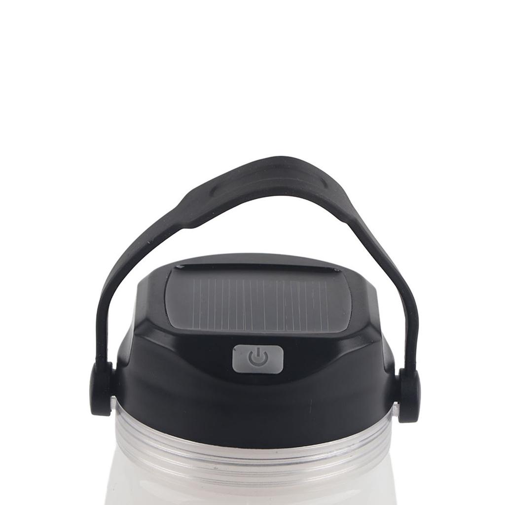 Бутылка для воды USB солнечная зарядка внешний аккумулятор подвесной фонарь кемпинговый свет (белый)