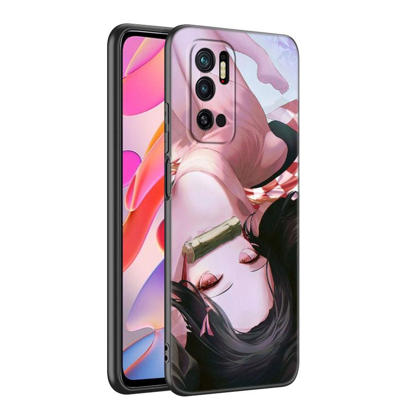Чехол для телефона Anime Demon Slayer для Xiaomi Mi A2 8 9 SE Note 10 10T 11 12 Lite 9T 11T 12S 12T Pro A3 6X 12X, мягкий черный чехол из ТПУ