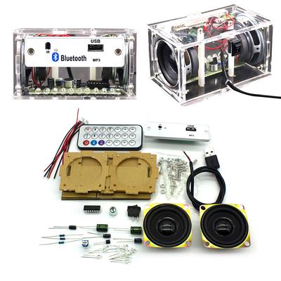 Белый DIY Электронный Набор Bluetooth Динамик Электроника DIY Набор для Пайки Обучающая Практика Bluetooth Стерео Динамик