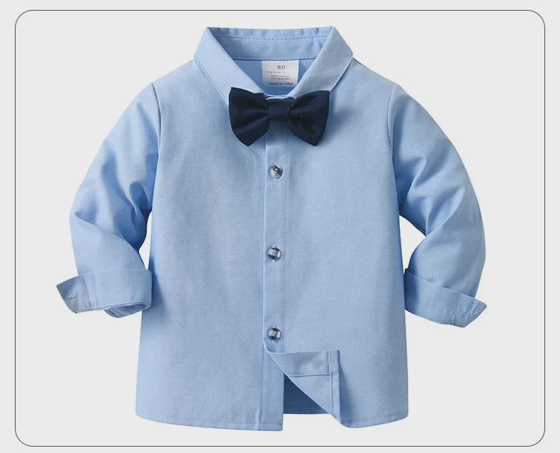 2024 Детский жилет с длинными рукавами, костюм-тройка для мальчиков на весну/осень