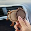 Новый круглый премиальный деревянный диффузор, ручная работа из древесины воскового дерева и черного ореха, элегантный автомобильный подвесной арома-аксессуар