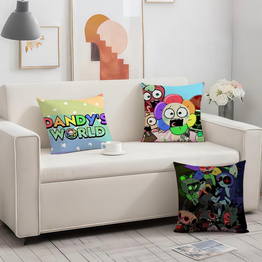 Game DDandys World cushion cover Birthday Anniversary Gifts Double Sided Printed Zipper Cushion Cover Soft Skin Bedding
