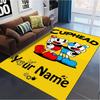 Name Custom Cuphead Game Carpet Rug for Living Room Bedroom Home Sofa Decoration,Kids play Non-slip Floor Mat