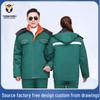 Winter Cotton-Padded Jacket with Double-Layer Liner for Men & Women - Ideal for Outdoor Labor, Cleaning, and Landscaping.