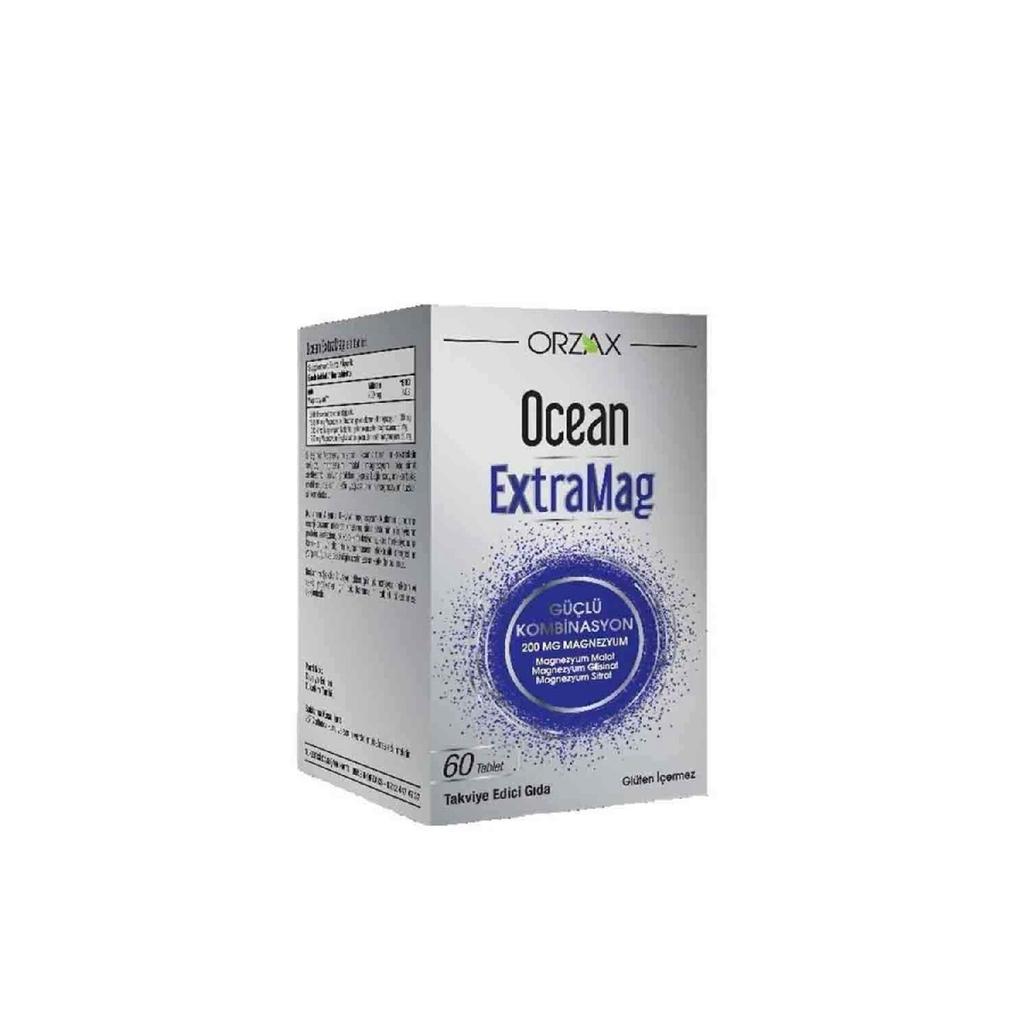 Extramag Triple Combination Food Supplement 60 Tablets Magnesium Malate Bisglycinate Citrate