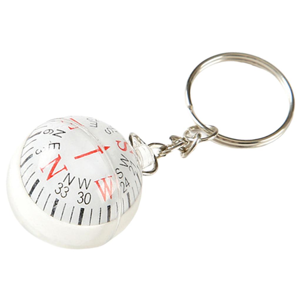 Portable Keyring Compass With Floating Dial Accessory for Hiking Camping Outdoor Survival and Travel Adventures