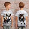 Retro Funny T Shirt Kids Children Animal 3d Printed Boys Girls Casual T-Shirts Birthday Gift Tshirts Baby Clothes
