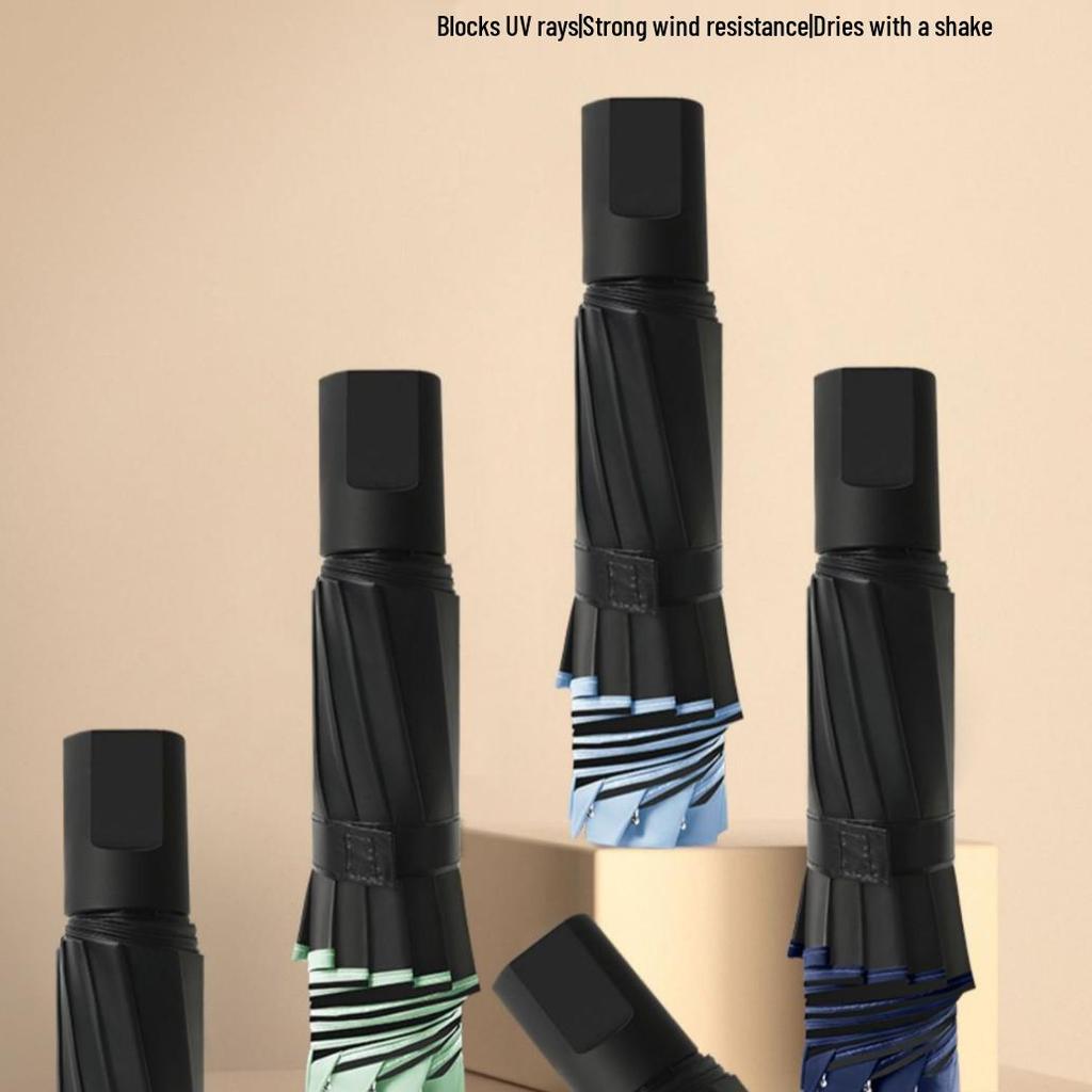 Большой зонт двойного назначения: Защита от солнца и водонепроницаемость, ручное складывание, для женщин - Бесплатная доставка