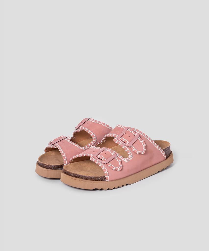Scholl (женщины) Шлепанцы с двумя ремешками из пробки Розовые (Hh54K2C20X)