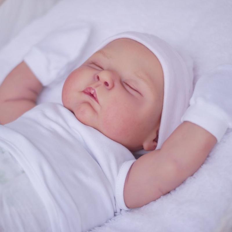 20 дюймов 50 см как настоящая мягкая силиконовая спящая толстая кукла-реборн с 3D-рисованной кожей и видимыми венами тканевая игрушка для девочек, подарок на день рождения