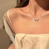 Bow Collarbone Chain Women'S Summer Light Luxury High-End Temperament Accessories Fashion Personality Simple Necklace