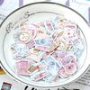 70pcs/ Pack  Stickers Romantic Small Sticker Painted Watercolor Diary Photo Decorative Stickers