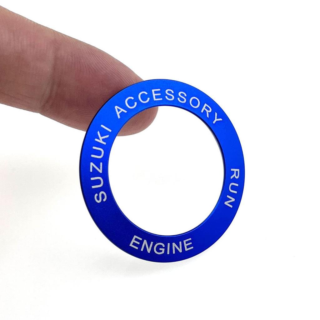 Применимо Suzuki Escudo Crosby Swift sx4 Jimny Alto Works Hustler Wagon r Кольцо запуска двигателя из алюминиевого сплава (синий)