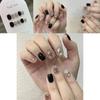 Sticker Nail Handmade Set With Black Shiny Rhinestones Star Suitable Patterns