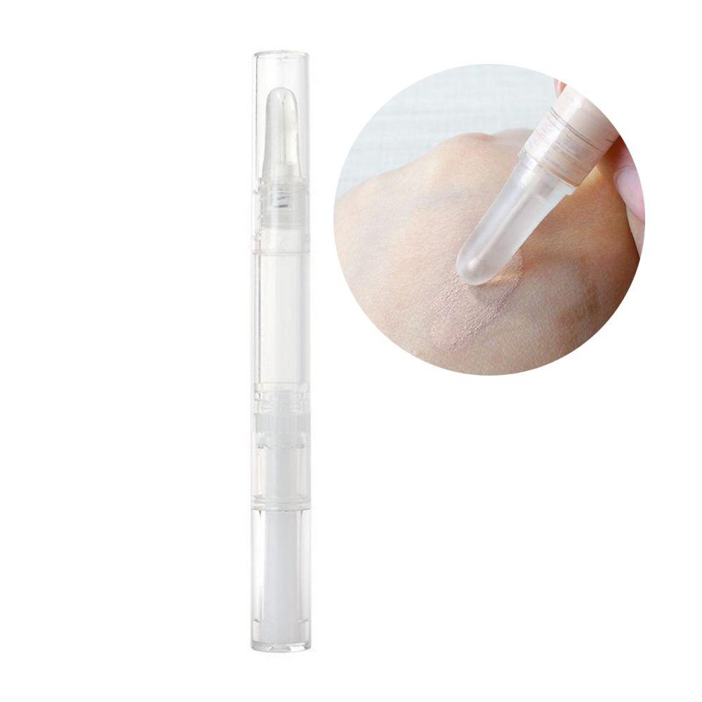 Прозрачная поворотная ручка, пустая ручка для масла для ногтей, дорожный косметический контейнер, вращающаяся вакуумная ручка для переупаковки