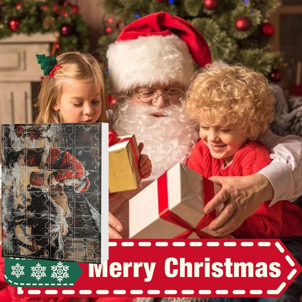 Рождественская коробка-сюрприз Ферма Узор Яка Декоративная подарочная коробка Приближается Рождество Коробка-сюрприз Рождественская елка Подвесное украшение