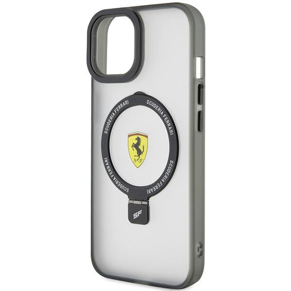Ferrari Fehmp15Suscak Iphone 15 / 14 / 13 6.1 Czarny/Black Hardcase Ring Stand 2023 Collection Magsafe