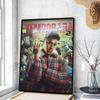 Duki Rapper Poster Movie Sticky Posters Retro Kraft Paper Sticker DIY Room Bar Cafe Esthetic Art Wall Painting