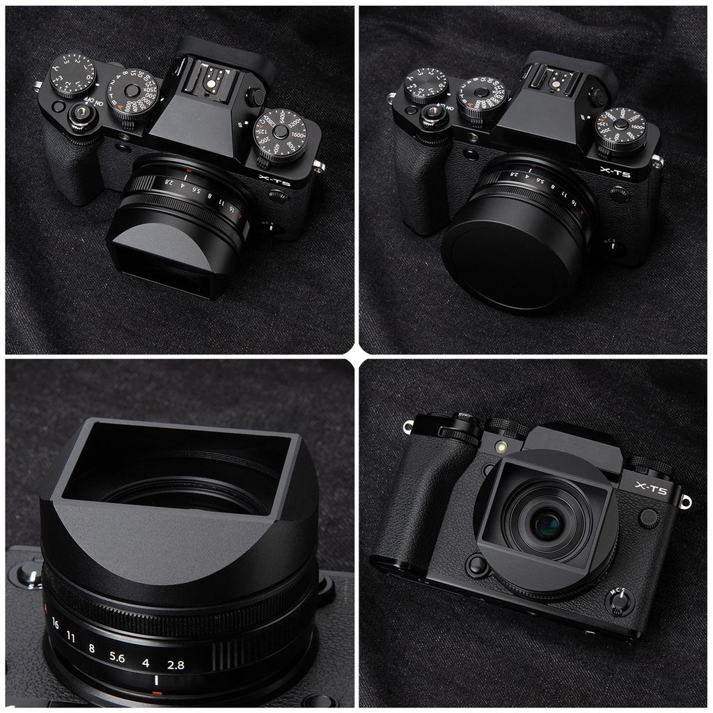 Для Fujifilm Fuji XF27mmF2.8 II XE5 XF23mmF2.8 R WR Металлический бленда с крышкой объектива XF27F2.8 II Бленда объектива с адаптерным кольцом 39 мм