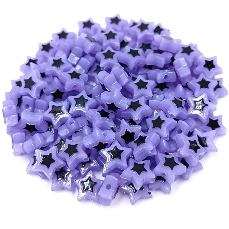 Звезда для изготовления сережек-браслетов с цветными блоками, креативные подвески, акриловые ювелирные изделия «сделай сам», аксессуары, сердце, пентаграмма, бусины, 30 шт., бусины