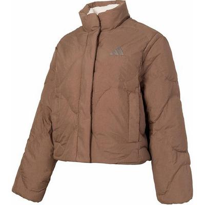 FW24 Теплая Удобная Повседневная Пуховик Женская Куртка Коричневый JG5945