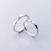 Подлинное серебро 925 пробы классические романтические регулируемые кольца для влюбленных в виде солнца и луны для женщин свадебные украшения