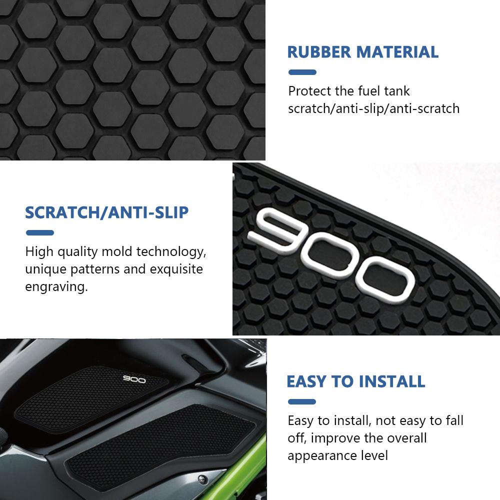 Новые противоскользящие наклейки на бак мотоцикла, защитные наклейки, боковые накладки на бак для Kawasaki Z 900 SE Z900 2017–2025 2022 2021