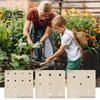 1 Set Seeds Planting Template Seeds Dibber Ruler Scrapper Seeds Spacer Tool with Holes Outdoor Garden Young Pants Planting Spacing Guide Board